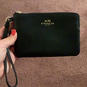 Black Coach Wristlet